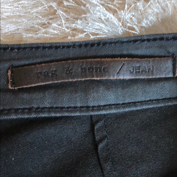 Faded black denim with lace up detail - Picture 3 of 6